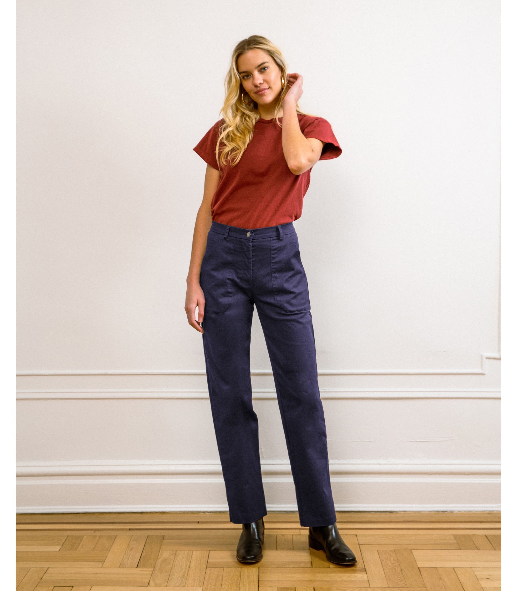 Loup - Long James Straight-Leg Work Pant - Twilight -