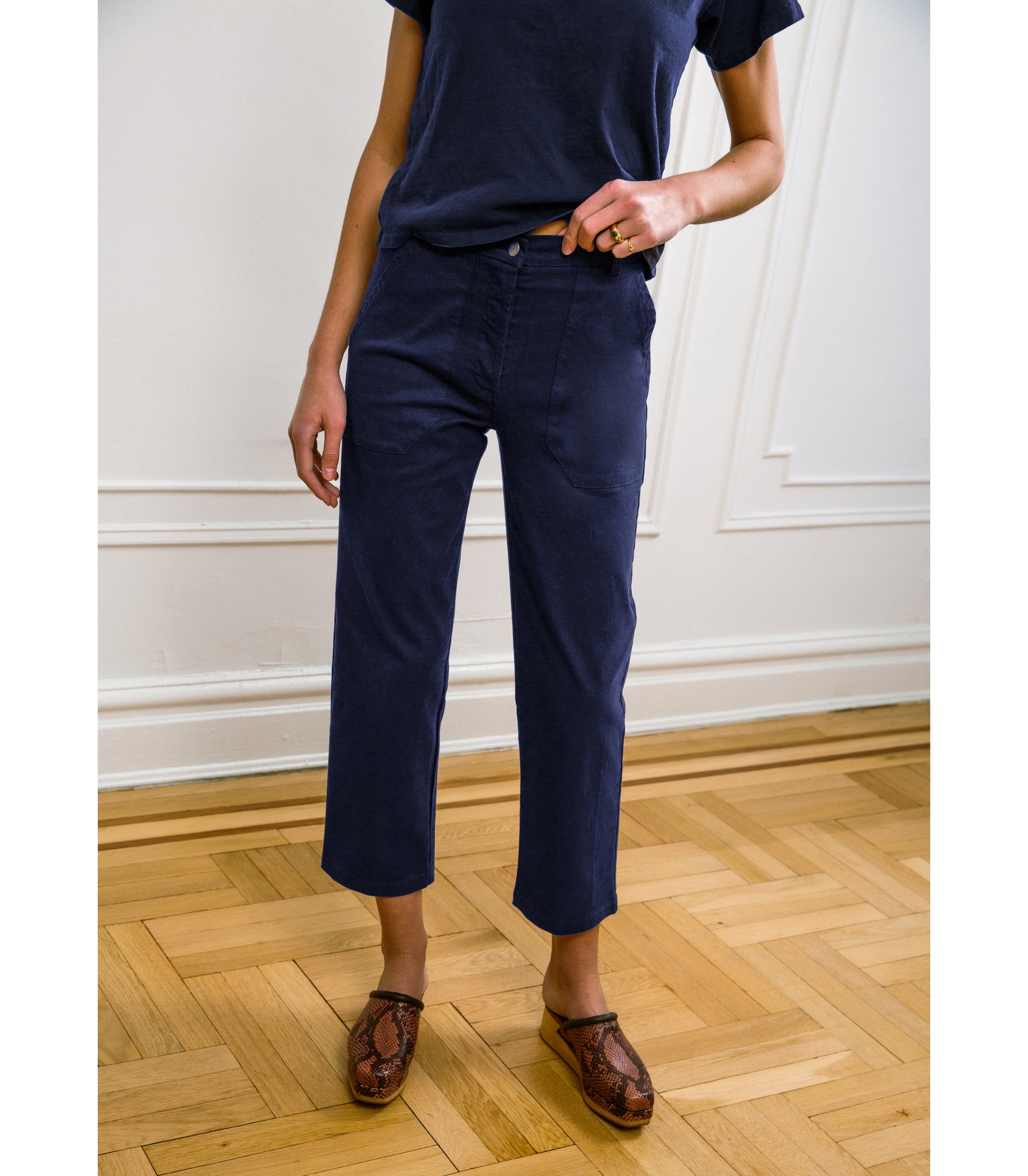 Loup - James Straight-Leg Work Pant - Twilight -