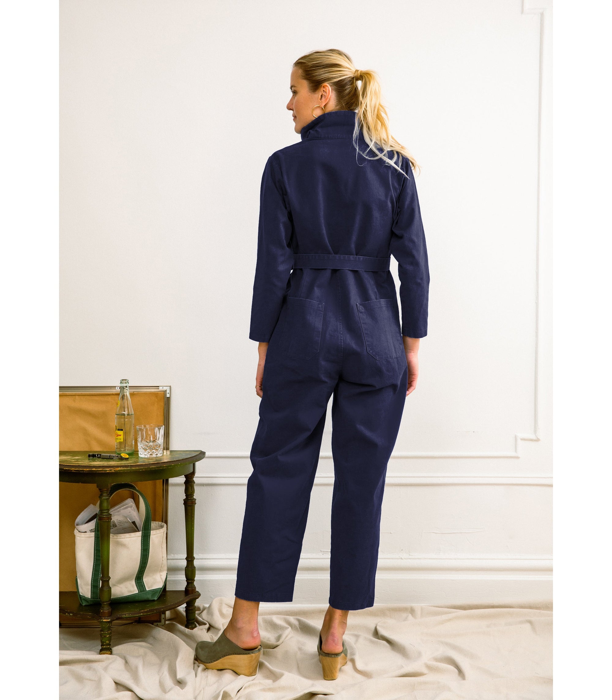 Loup - Wallis Long Sleeve Zip Jumpsuit - Twilight -