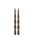 Creative Co. - Twisted Taper Candles - Brown -