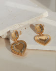 Luv Aj - Two-Tone Heart Earrings -