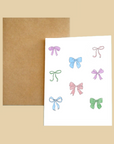 Nice Paper - Greeting Card - Bows -
