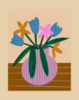 Nice Paper - Greeting Card - Flower Vase -