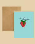 Nice Paper - Greeting Card - Strawberry -