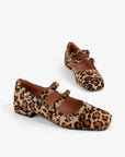 Intentionally Blank - Venezuela Double Strap Cowhide Mary Jane - Leopard -