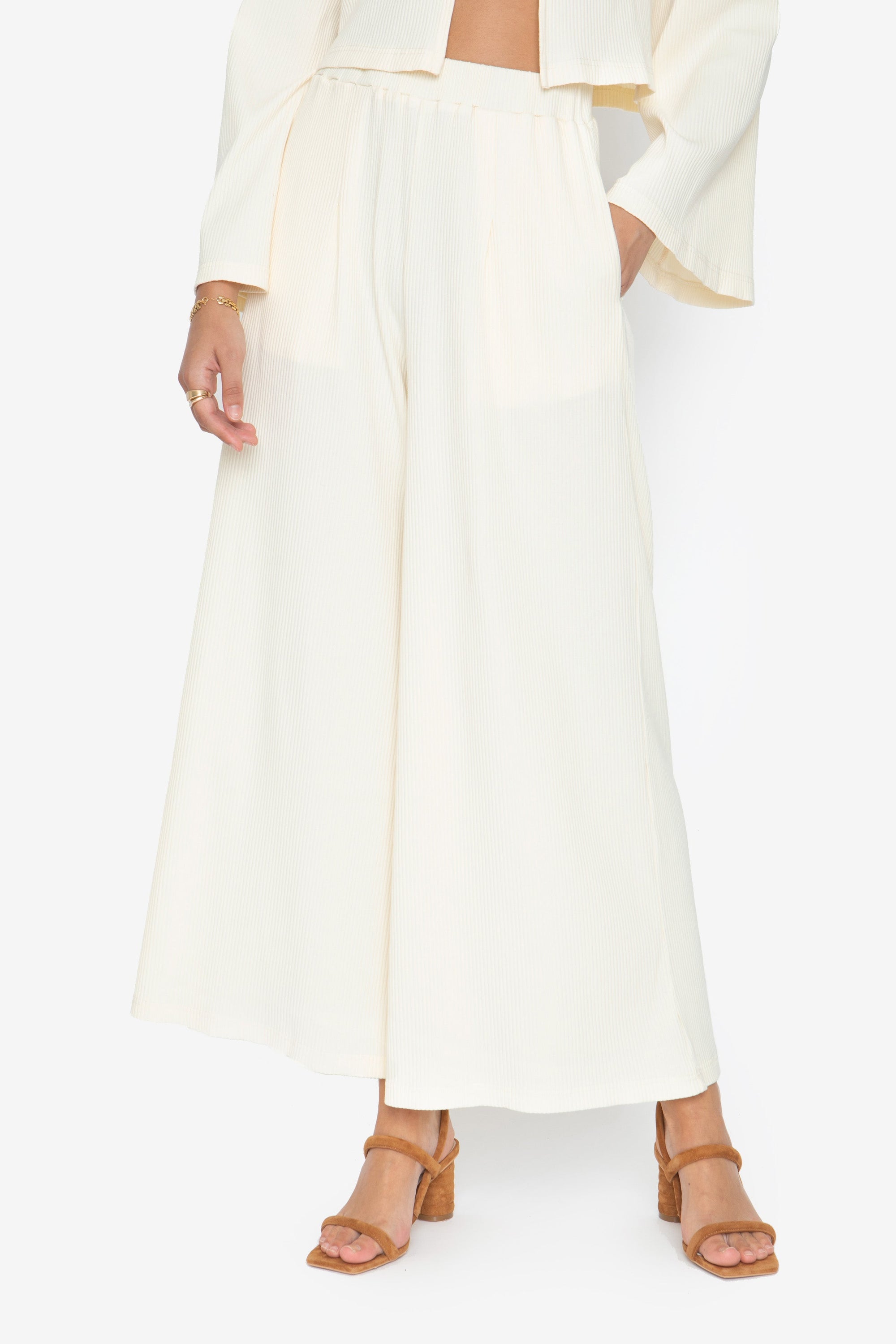 Callahan Knitwear - Zuri Pant - Creme - XL