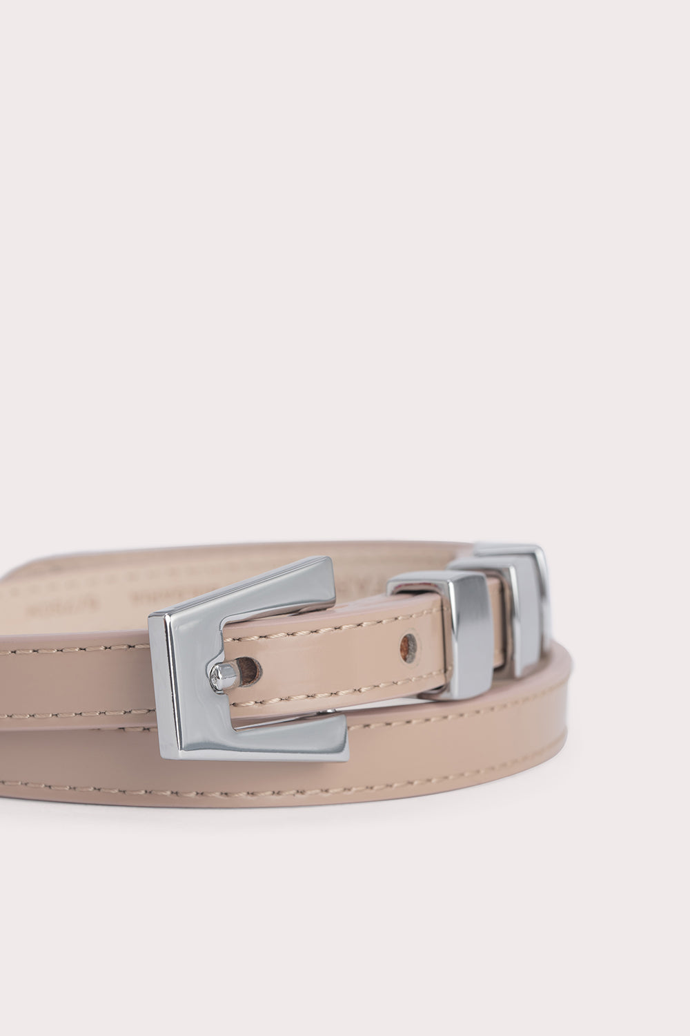 By Far - Vic Taupe Semi Patent Leather -
