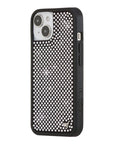 Wildflower iPhone case 13 Rhinestone | White Sparkle Cute