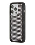Wildflower iPhone case 14 Pro Rhinestone | White Sparkle Cute