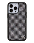 Wildflower iPhone case 14 Pro Max Rhinestone | White Sparkle Cute