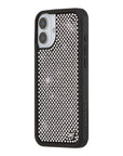Wildflower iPhone case 16 Plus Rhinestone | White Sparkle Cute