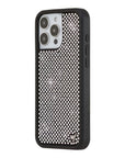 Wildflower iPhone case 16 Pro Max Rhinestone | White Sparkle Cute