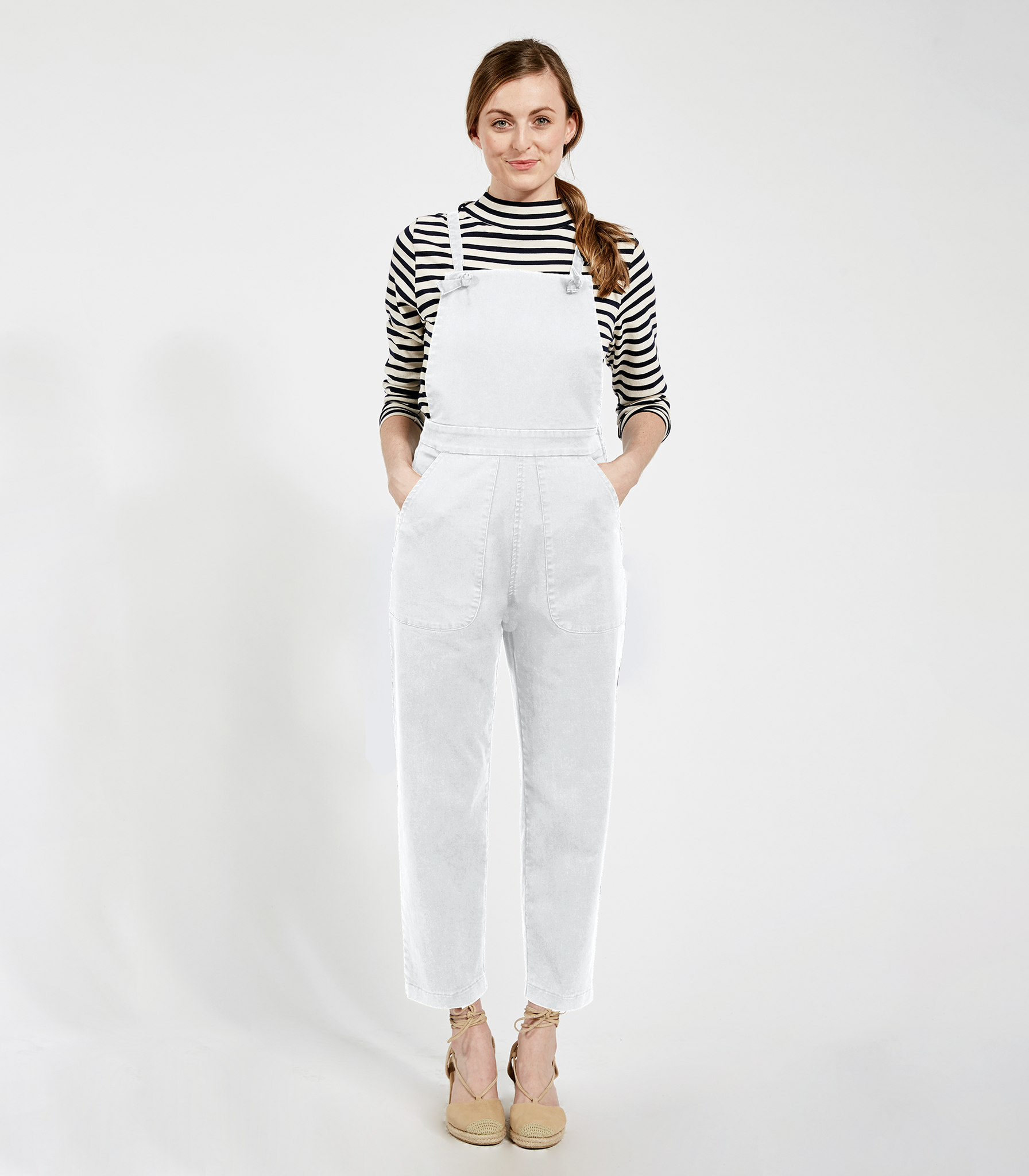 Loup - Knot Overalls - White -