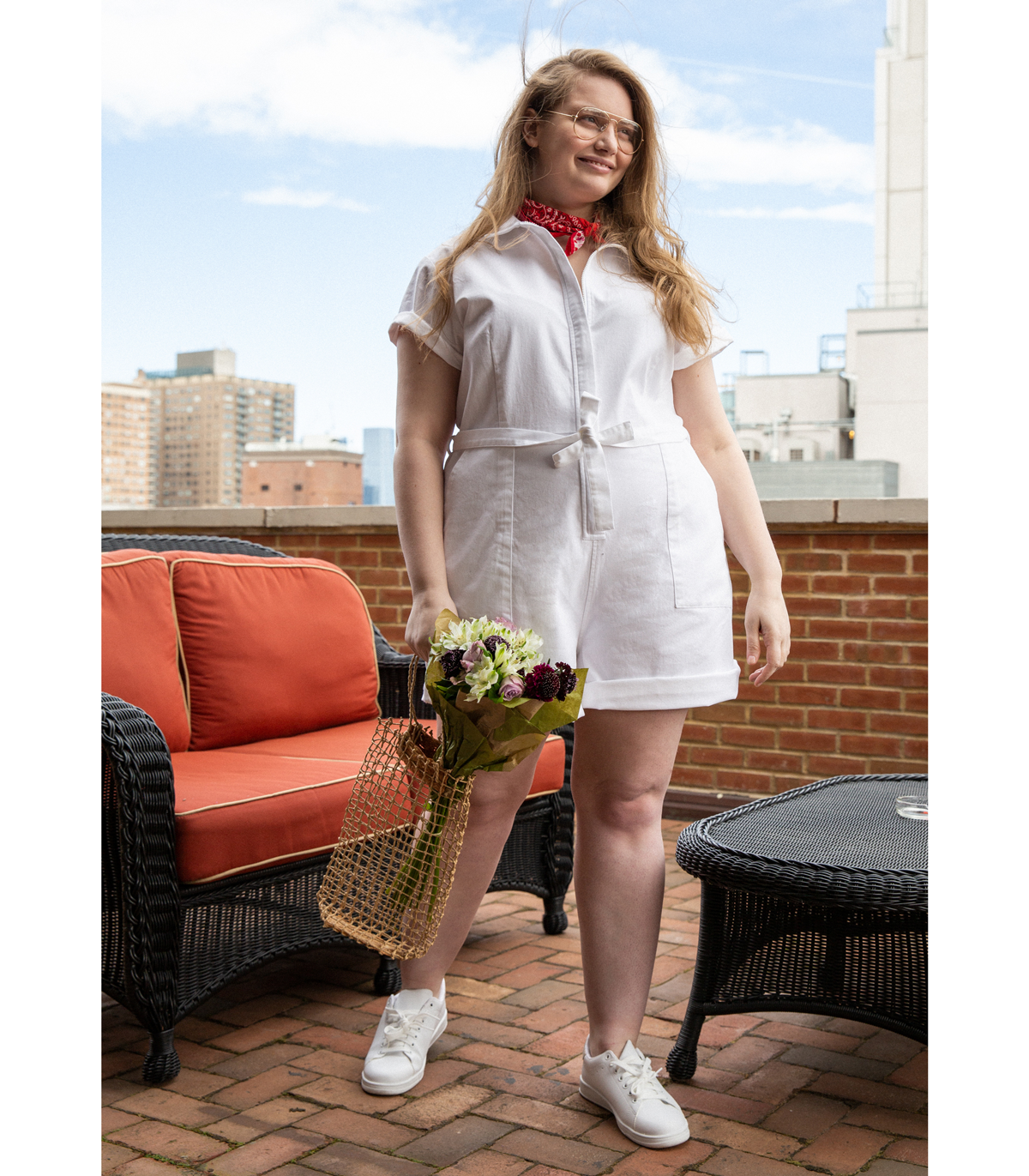 Loup - Rogers Short Sleeve Romper - White -