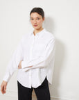 Diana Relaxed Button Up Shirt - White