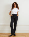 Long James Straight-Leg Work Pant - Black