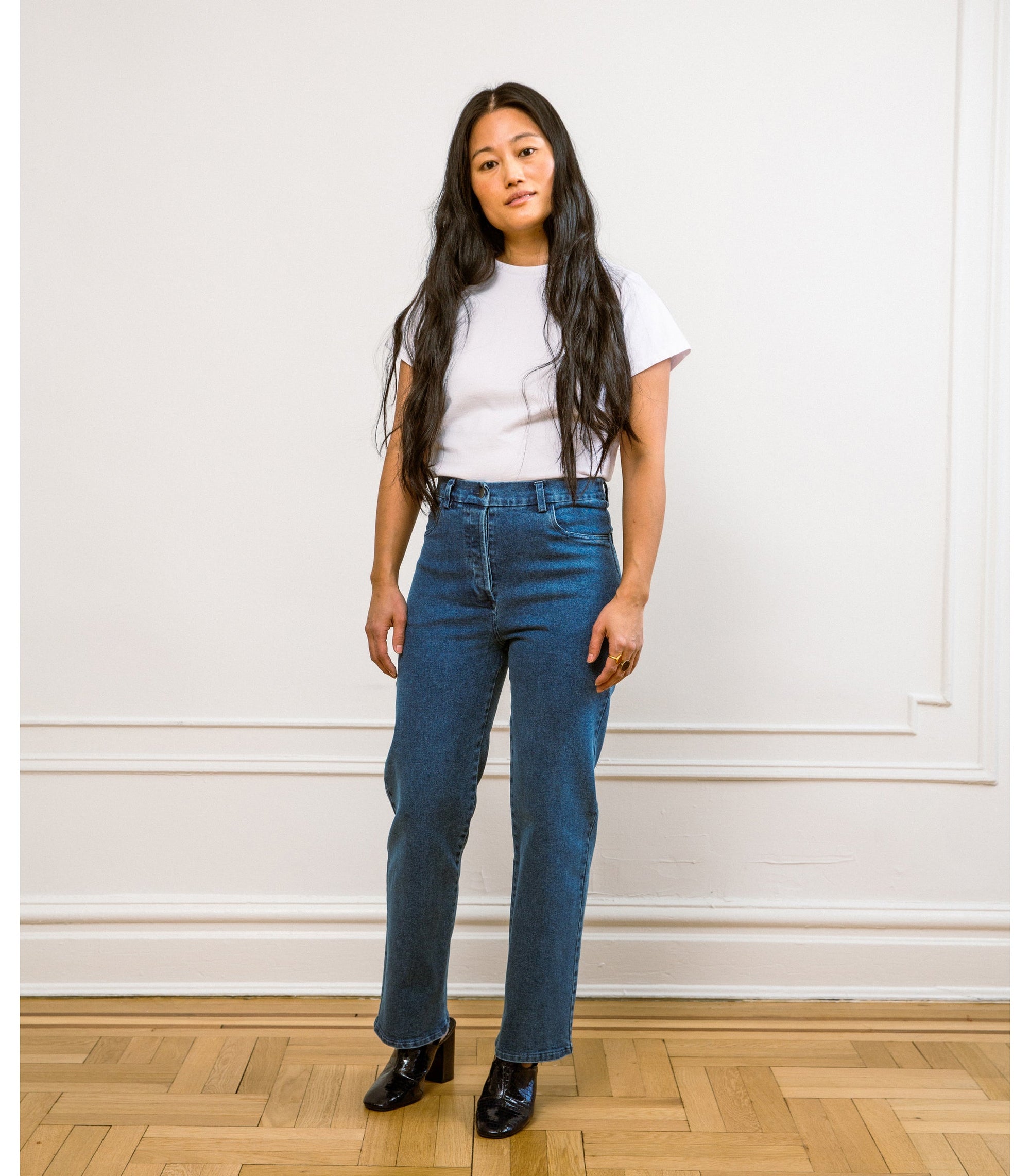 Loup - Parker Straight Leg Jeans - Washed Indigo -