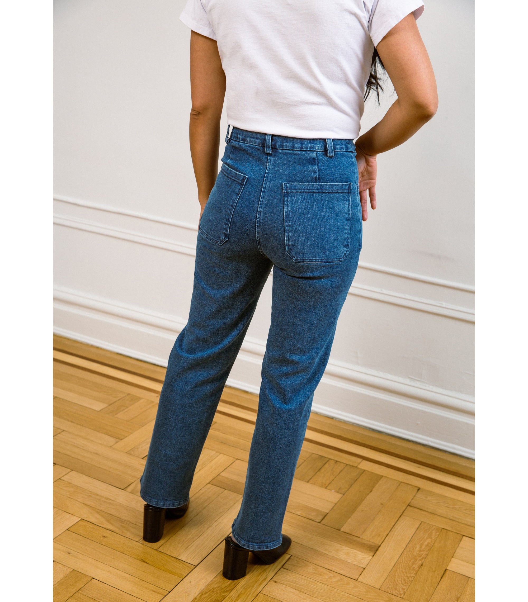 Loup - Parker Straight Leg Jeans - Washed Indigo -