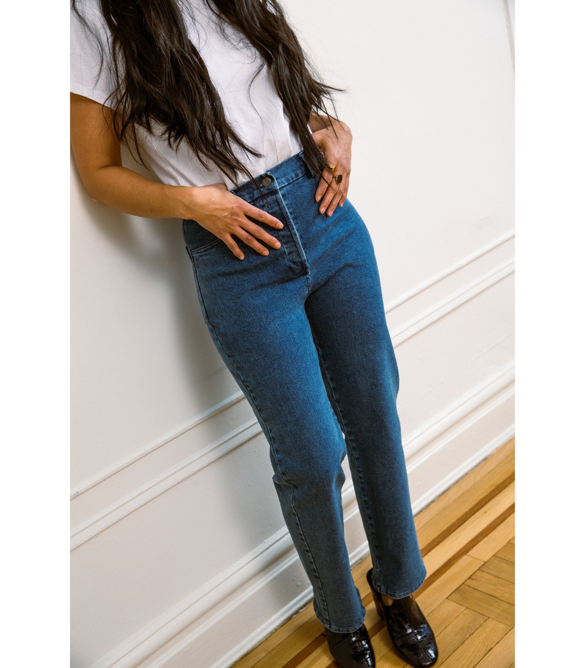 Loup - Parker Straight Leg Jeans - Washed Indigo -