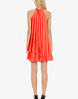 ONE33 SOCIAL - The Ava - Ruffle Halter Cocktail Dress -