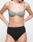 Organic Basics - Swim High-Rise Bikini Bottom - Black -