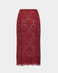 Juno Sheer Lace Pencil Skirt