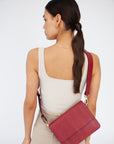 Hyer Goods - Luxe Cube Bag - Cherry Red Lizard -