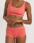 Organic Basics - Core Rib Shorty - Sunset -