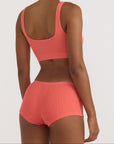 Organic Basics - Core Rib Shorty - Sunset -