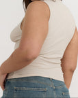 Organic Basics - Core Rib Tank Top - Sandstone -