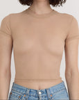 Organic Basics - Mesh Tee - Hazelnut -