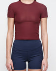Organic Basics - Active Mesh Tee - Summer Wine -