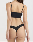 Organic Basics - Bare Thong - Black -