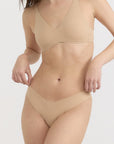 Organic Basics - Bare Thong - Hazelnut -
