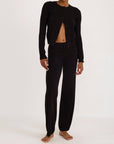 Organic Basics - Soft Knit Slim Cardigan - Black -