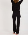 Organic Basics - Soft Knit Straight Leg Pants - Black -