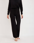 Organic Basics - Soft Knit Straight Leg Pants - Black -