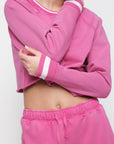 Organic Basics - Weekend Vintage Crewneck - Vintage Raspberry -