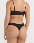 Organic Basics - Pointelle Bralette - Black -