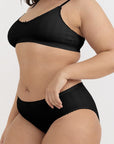 Organic Basics - Pointelle Hipster - Black -