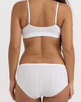 Organic Basics - Pointelle Hipster - White -
