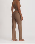 Organic Basics - Pointelle Top - Clay -