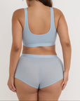 Organic Basics - Soft Touch Scoop Neck Bralette - Cloudy Blue -