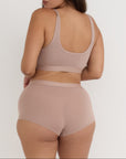 Organic Basics - Soft Touch Scoop Neck Bralette - Dusty Rose -