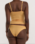 Organic Basics - Soft Touch Veil Cami - Caramel -