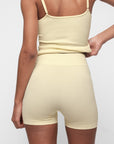 Organic Basics - Seamless Waffle Shorts - Buttercup -