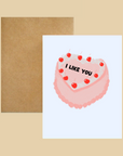 Nice Paper - Greeting Card - I Like You Cake -