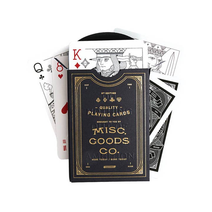Misc. Goods Co. - Playing Cards - Black -