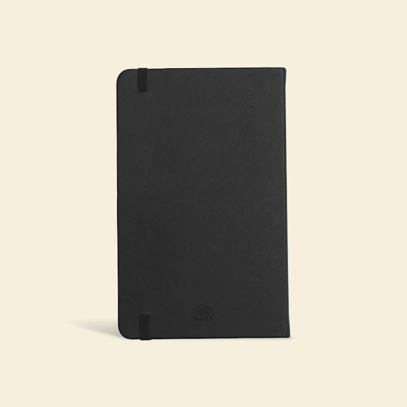 Papier - Everyday Lined Notebook - Black -