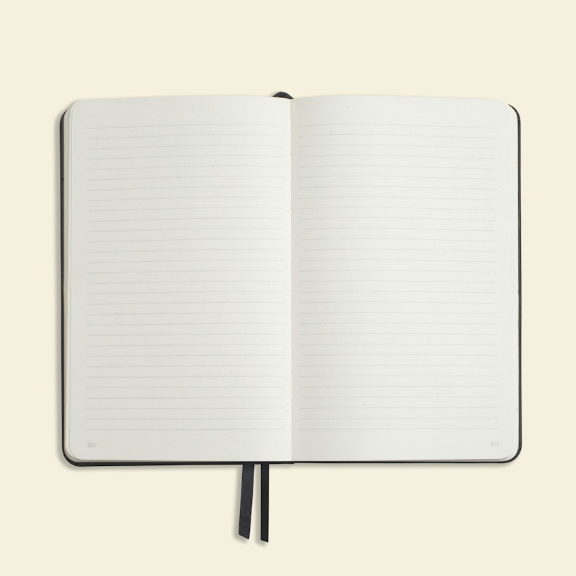 Papier - Everyday Lined Notebook - Black -